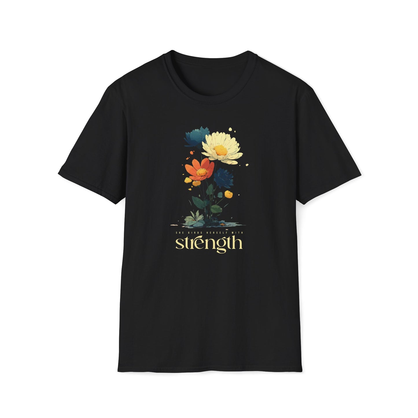 She Girds Herself With Strength T-shirt