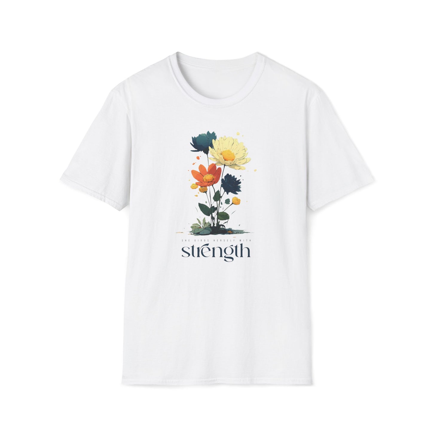 She Girds Herself With Strength T-shirt