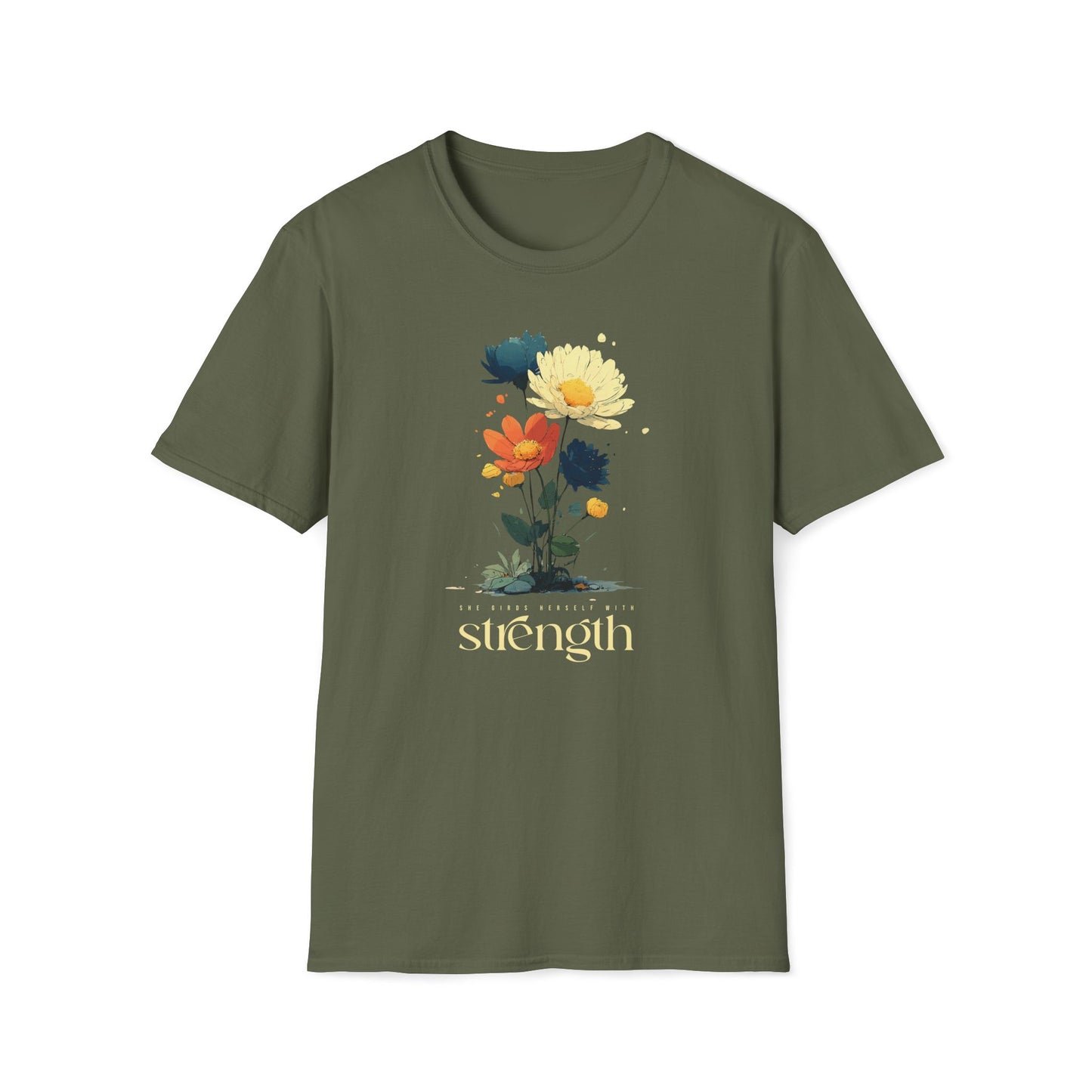 She Girds Herself With Strength T-shirt