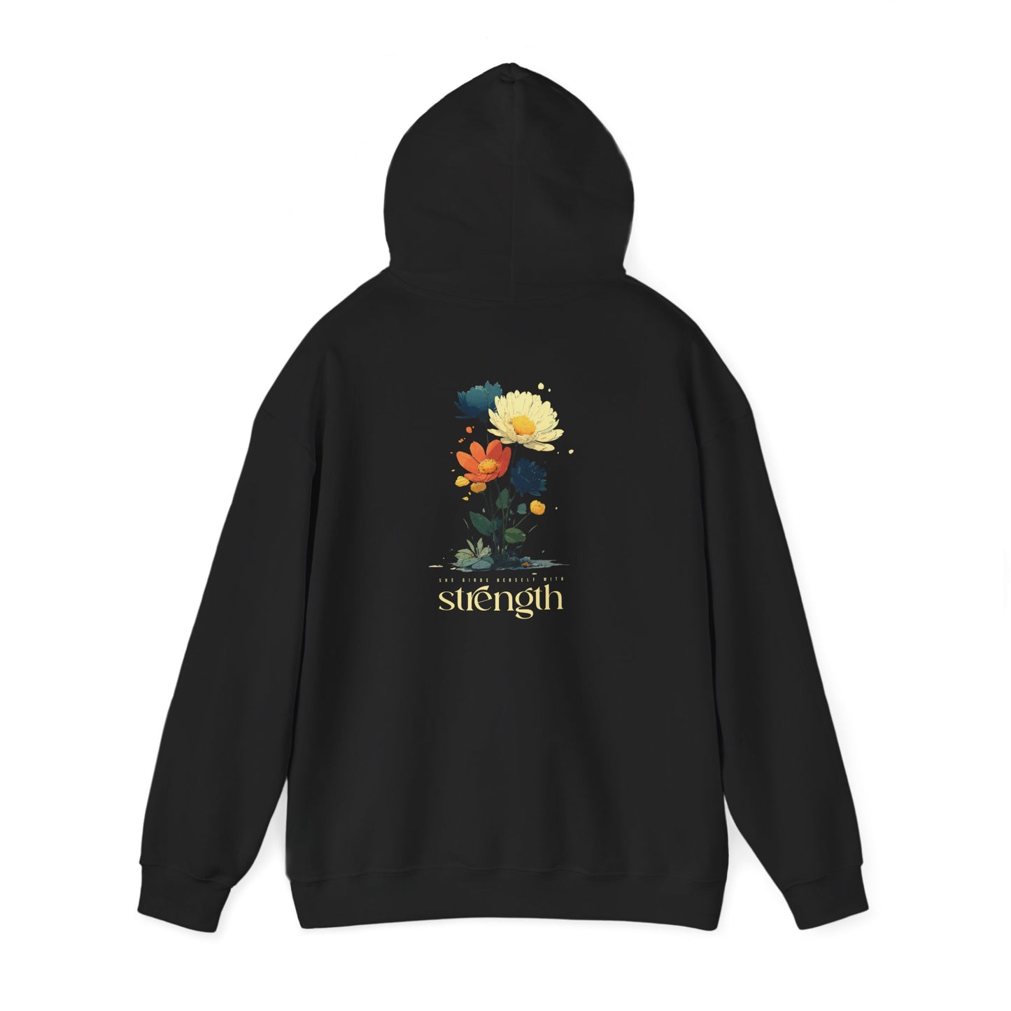 She Girds Herself With Strength Hoodie