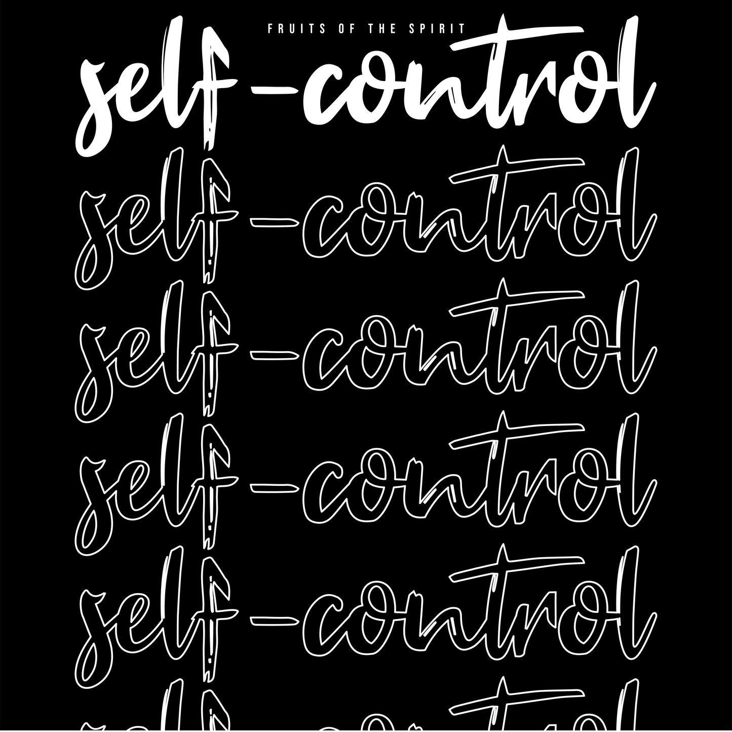 Fruits Of The Spirit T-shirt - Self Control
