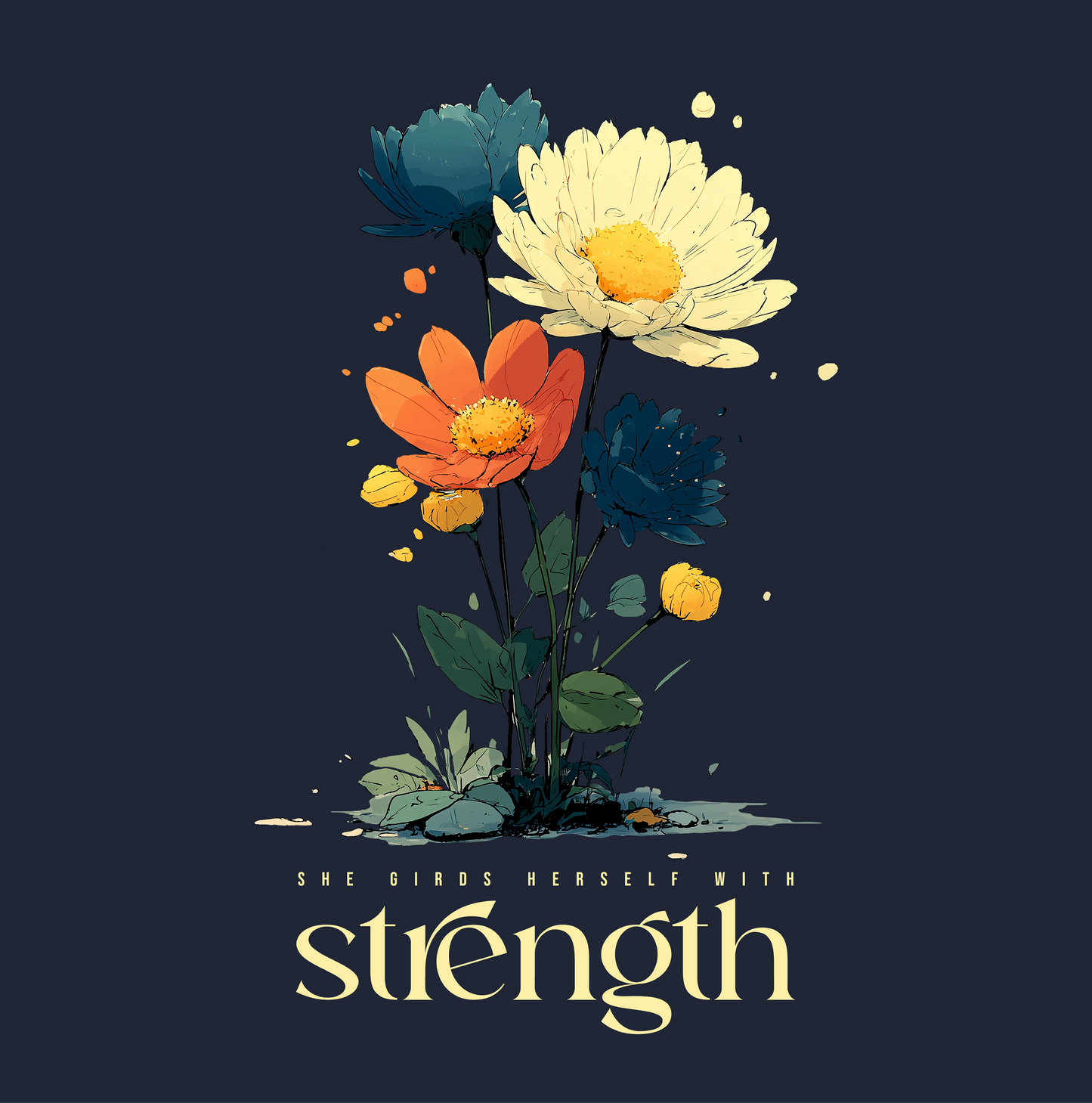 She Girds Herself With Strength T-shirt