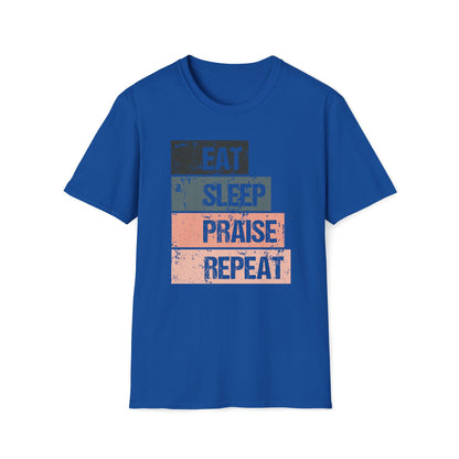 Eat Sleep Praise Repeat T-shirt