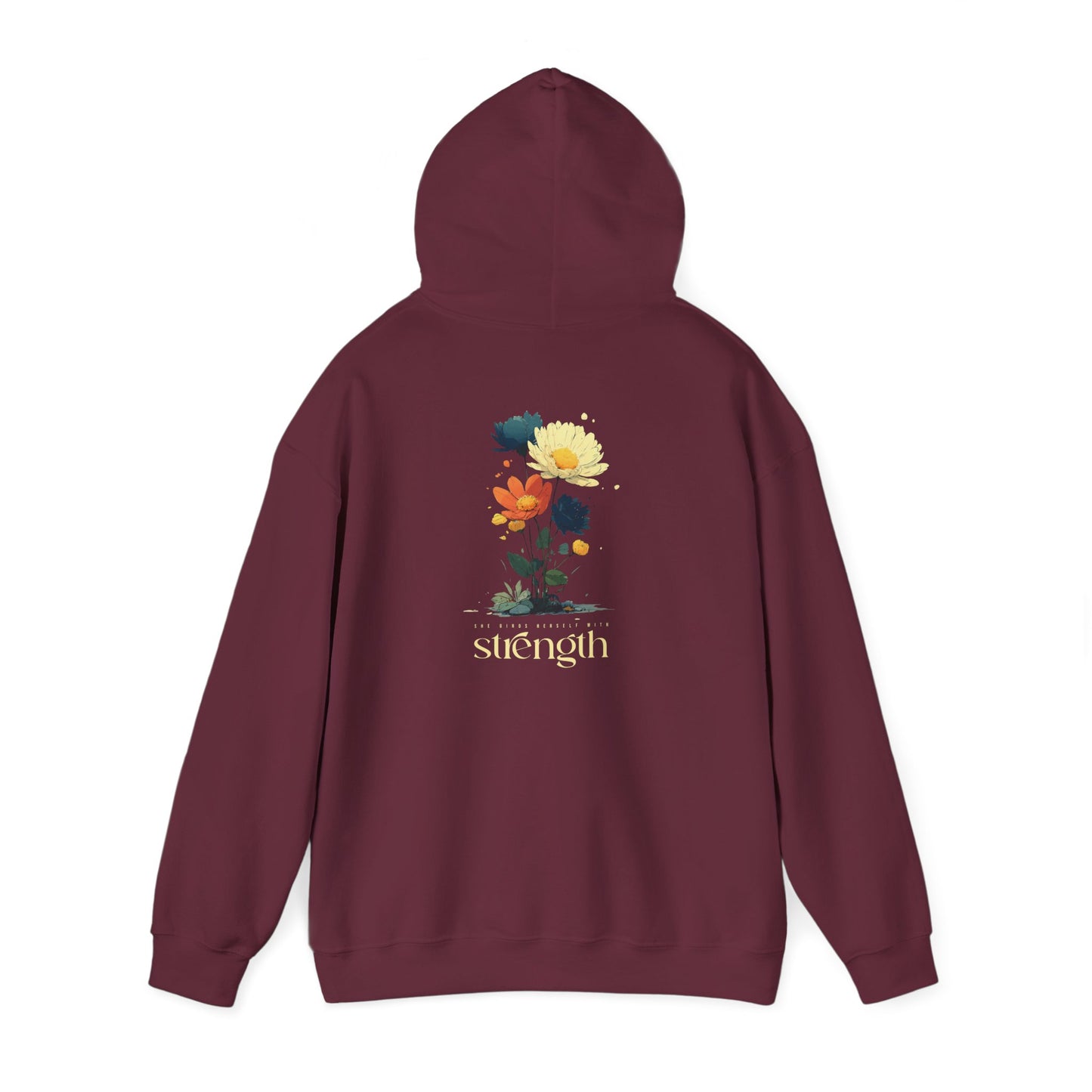 She Girds Herself With Strength Hoodie