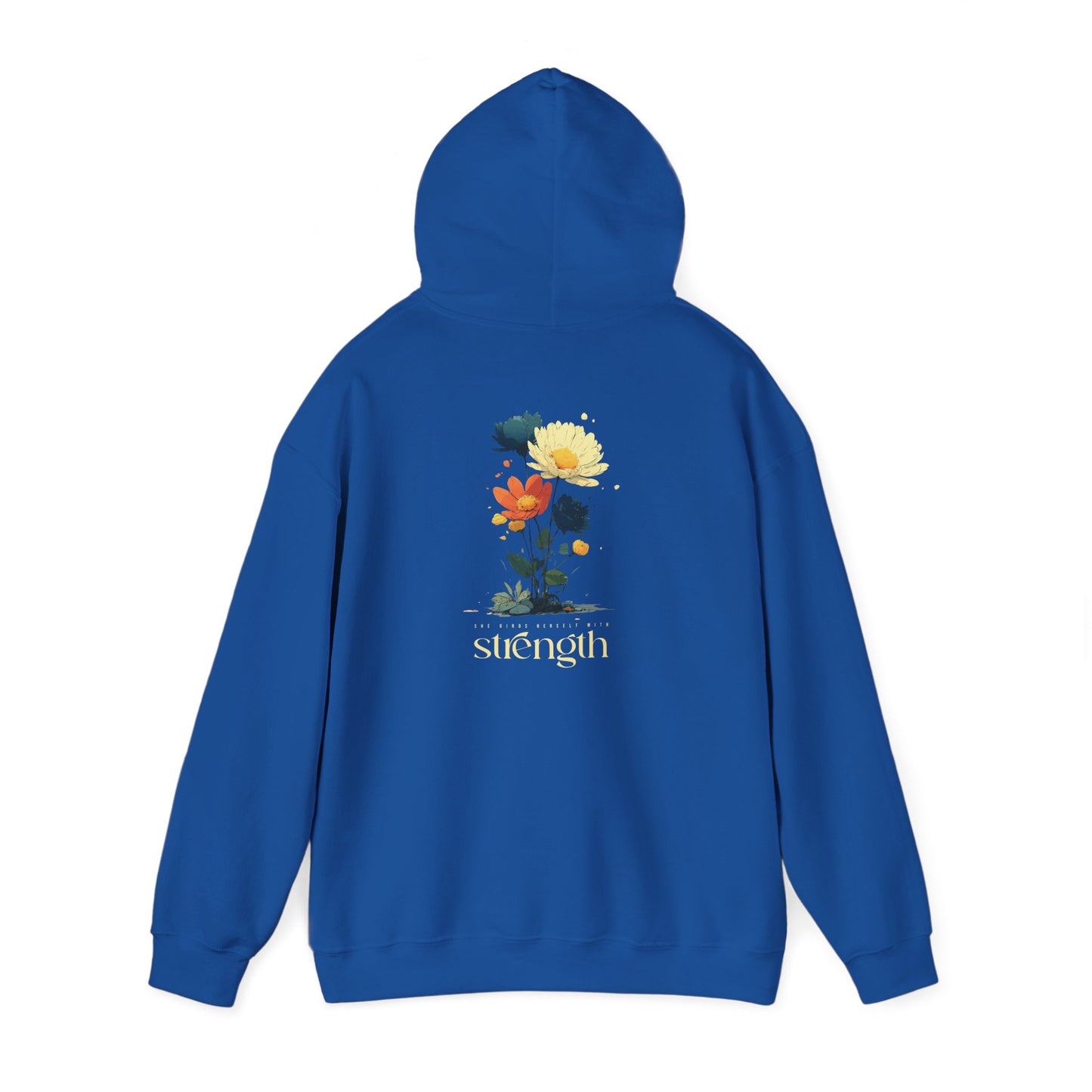 She Girds Herself With Strength Hoodie
