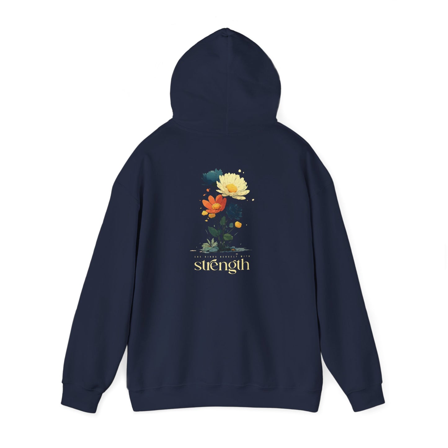 She Girds Herself With Strength Hoodie
