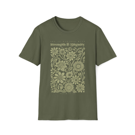 She Is Clothed With Strength & Dignity T-shirt