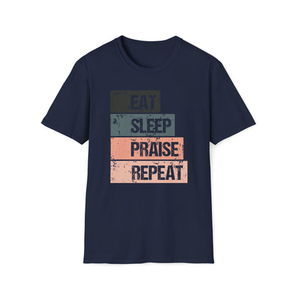 Eat Sleep Praise Repeat T-shirt