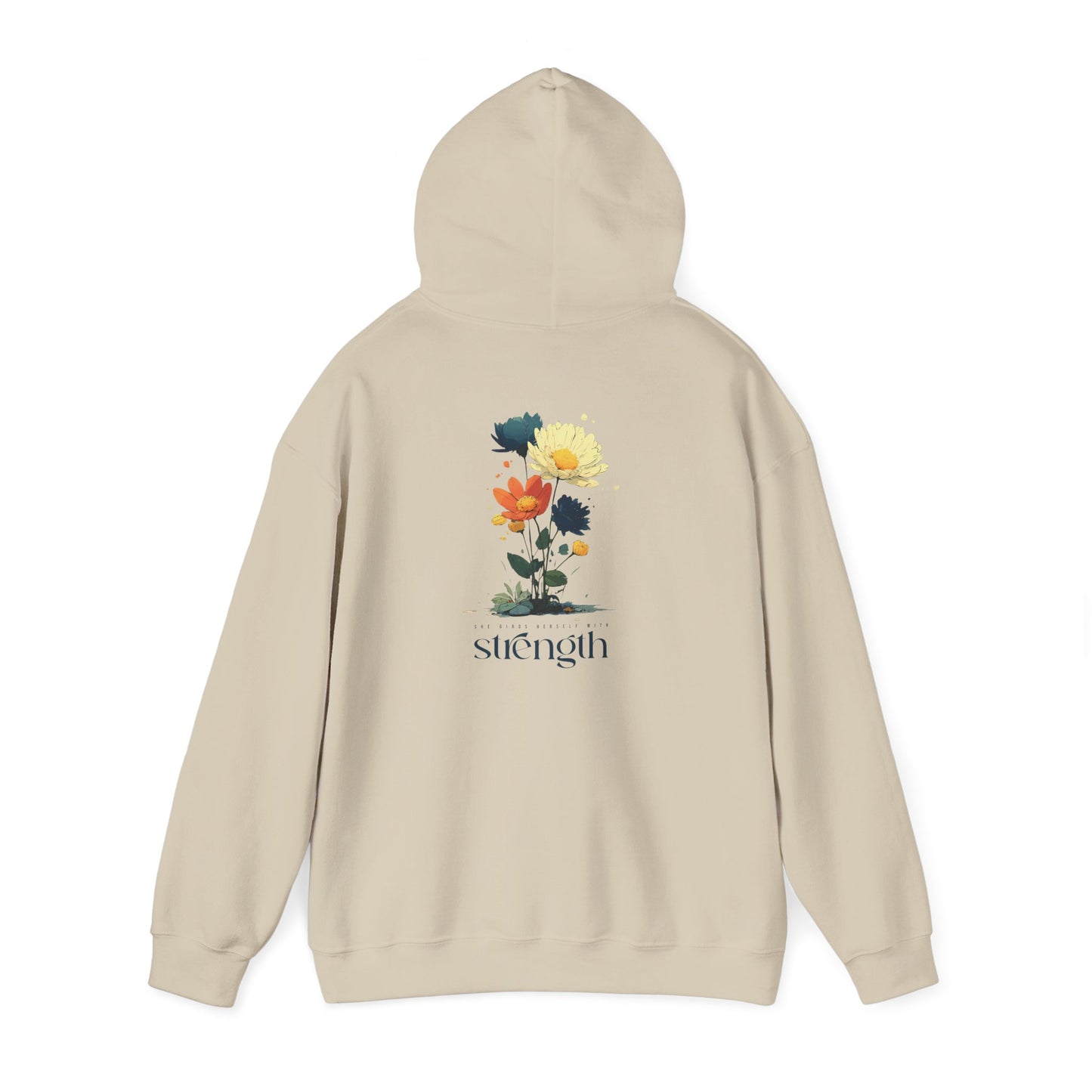 She Girds Herself With Strength Hoodie