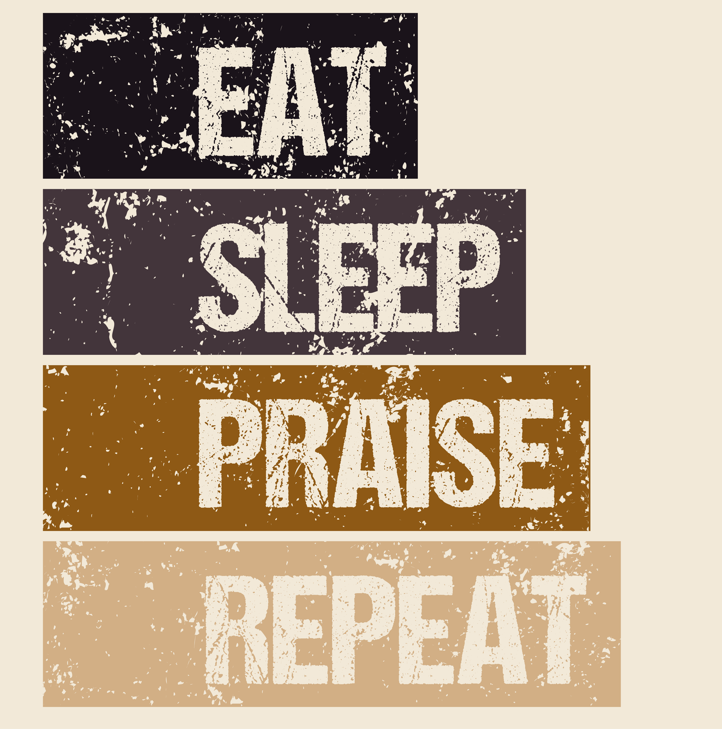 Eat Sleep Praise Repeat T-shirt II